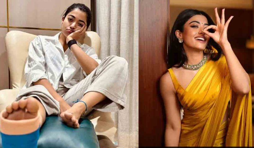 "Rashmika Mandanna recently shared her leg fracture updates with X-ray and plaster photos. Despite the injury, she continues promoting her upcoming movie 'Chhava.' Fans wish her a speedy recovery."