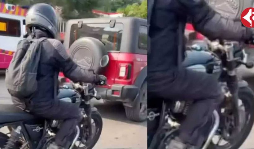 Royal Enfield Interceptor 750 spotted undisguised