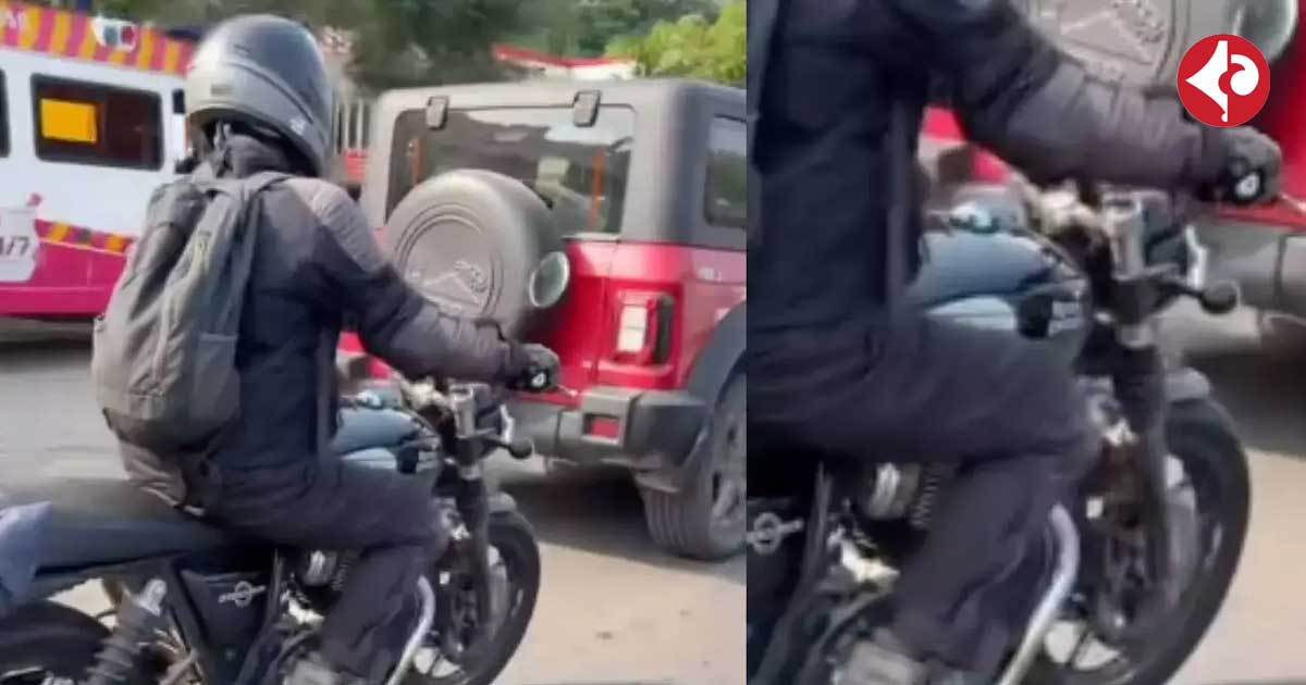 Royal Enfield Interceptor 750 spotted undisguised