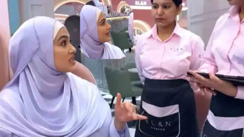 Sana Khan asks hotel staff about Halal meat in a viral video that has taken social media by storm. Watch the full video and see the reactions!