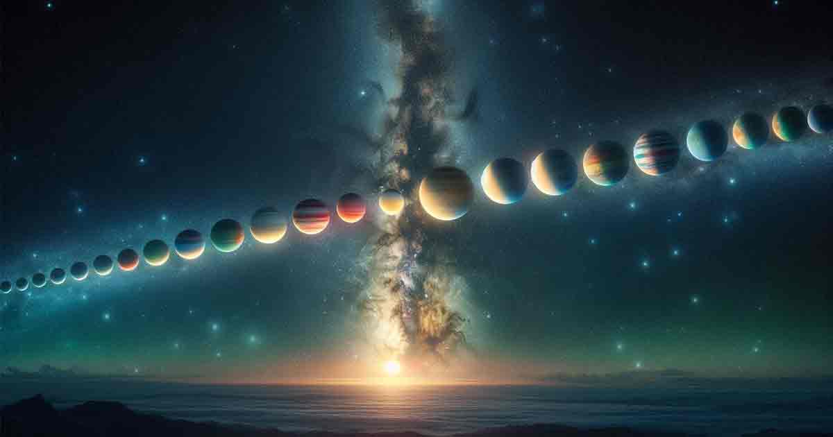 Seven Planets to Align in the Sky