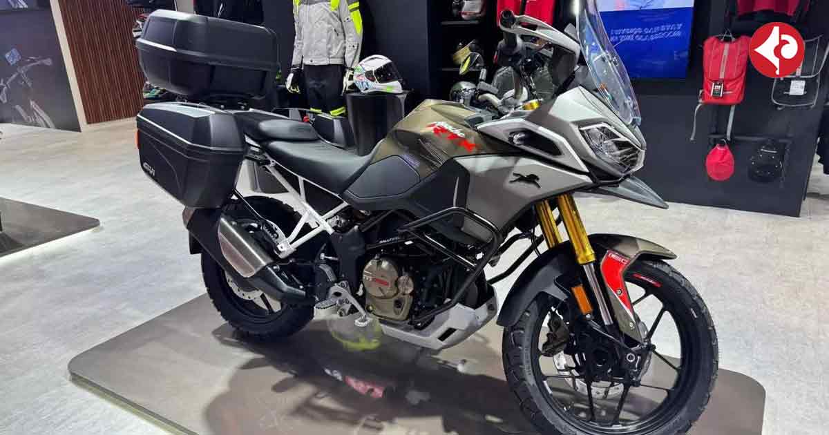 TVS Apache RTX 300 at the Bharat Mobility Expo 2025