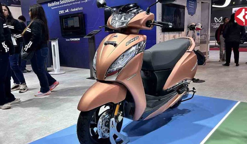 TVS Jupiter CNG showcased at Bharat Mobility Expo 2025