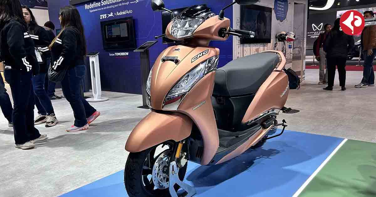 TVS Jupiter CNG showcased at Bharat Mobility Expo 2025