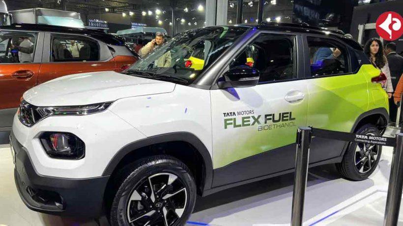 Tata Punch Flex Fuel showcased at Auto Expo 2025