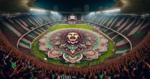 massive stadium filled with enthusiastic Mohun Bagan supporters