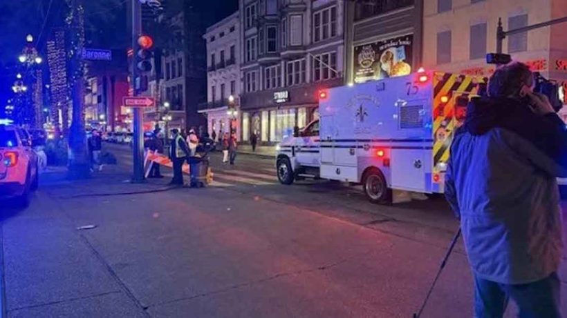 Car Rams Crowd In New Orleans