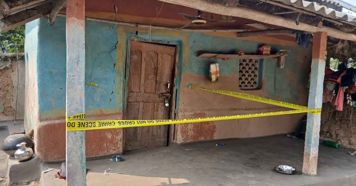 husband killed his wife buried into the room