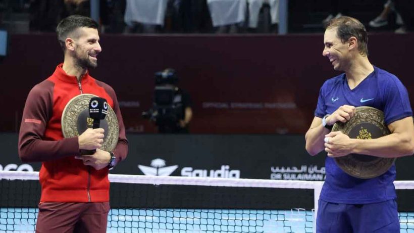 rafael nadal with Novak Djokovic