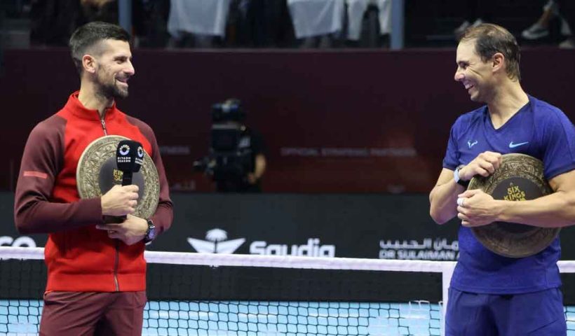 rafael nadal with Novak Djokovic