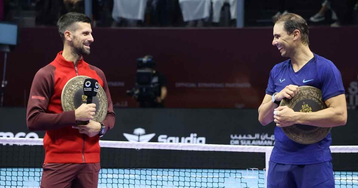 rafael nadal with Novak Djokovic