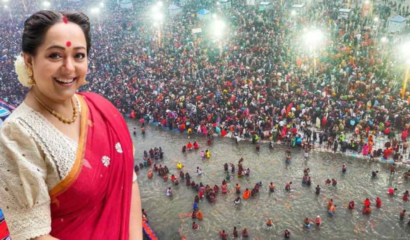 aparajita-adhya-joins-maha-kumbh-2025-religious-experience