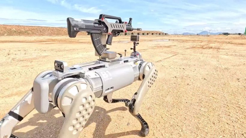 China Assault Rifle Robot Dog