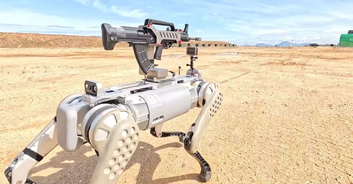 China Assault Rifle Robot Dog