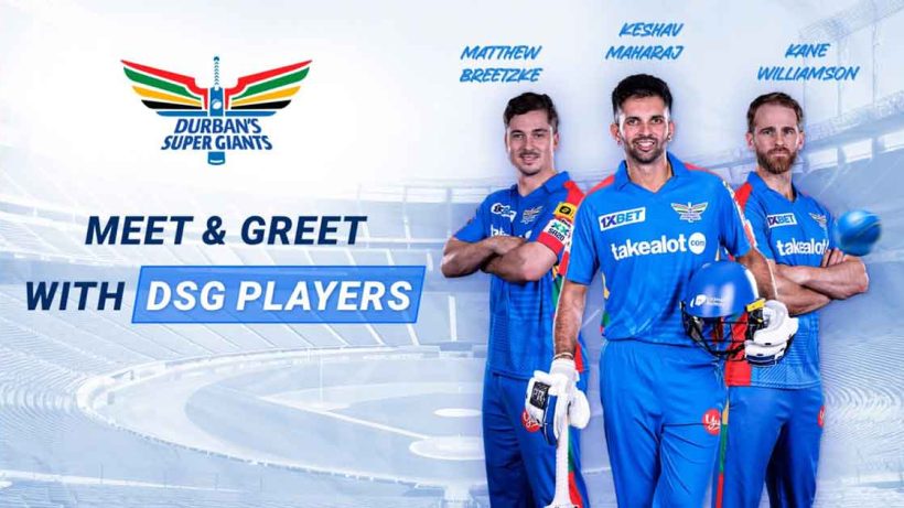 Live Meet & Greet with Keshav Maharaj, Matthew Breetzke, and Kane Williamson from Durban’s Super Giants