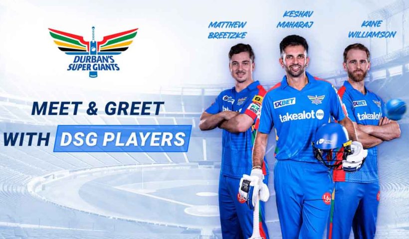 Live Meet & Greet with Keshav Maharaj, Matthew Breetzke, and Kane Williamson from Durban’s Super Giants