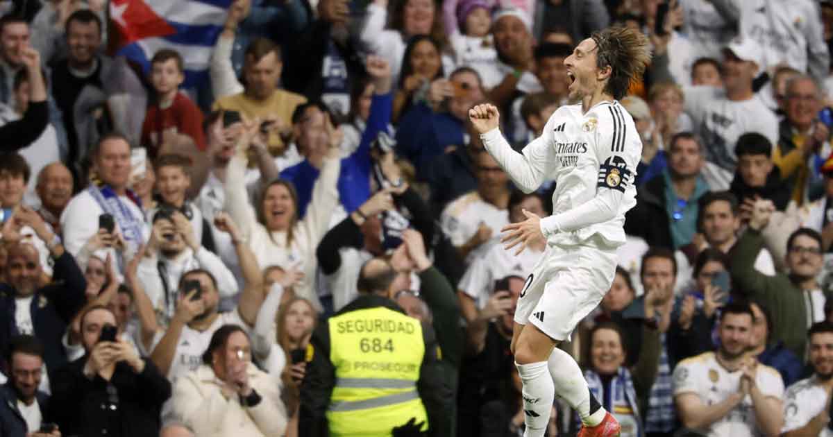 Luka Modric Real Madrid Beat Girona 2-0