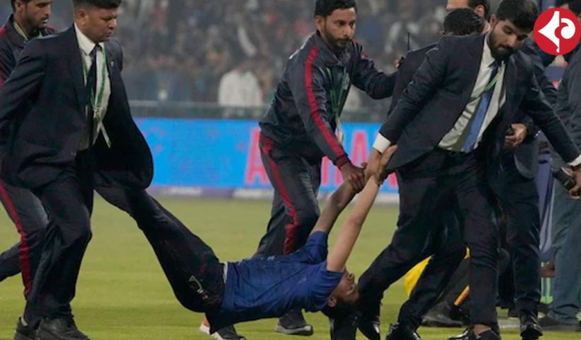 Pakistan Security Lapse during Champions Trophy 2025 match between England vs Afghanistan