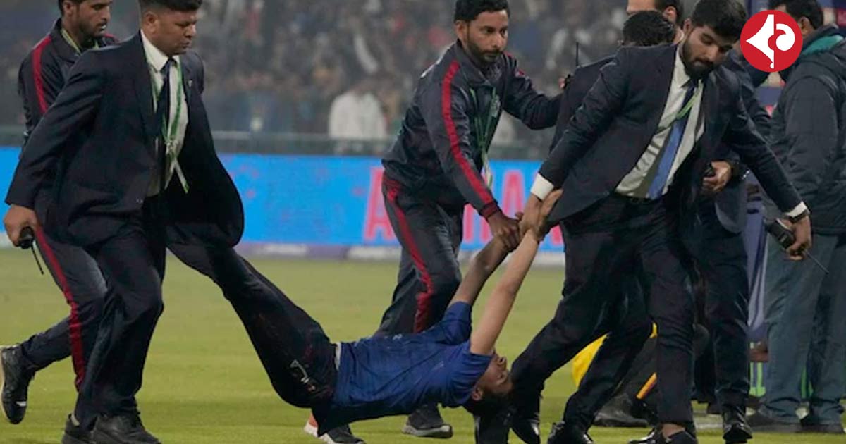 Pakistan Security Lapse during Champions Trophy 2025 match between England vs Afghanistan