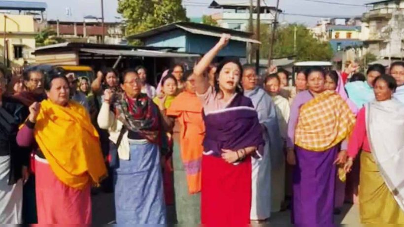 Protests Against President in Manipur