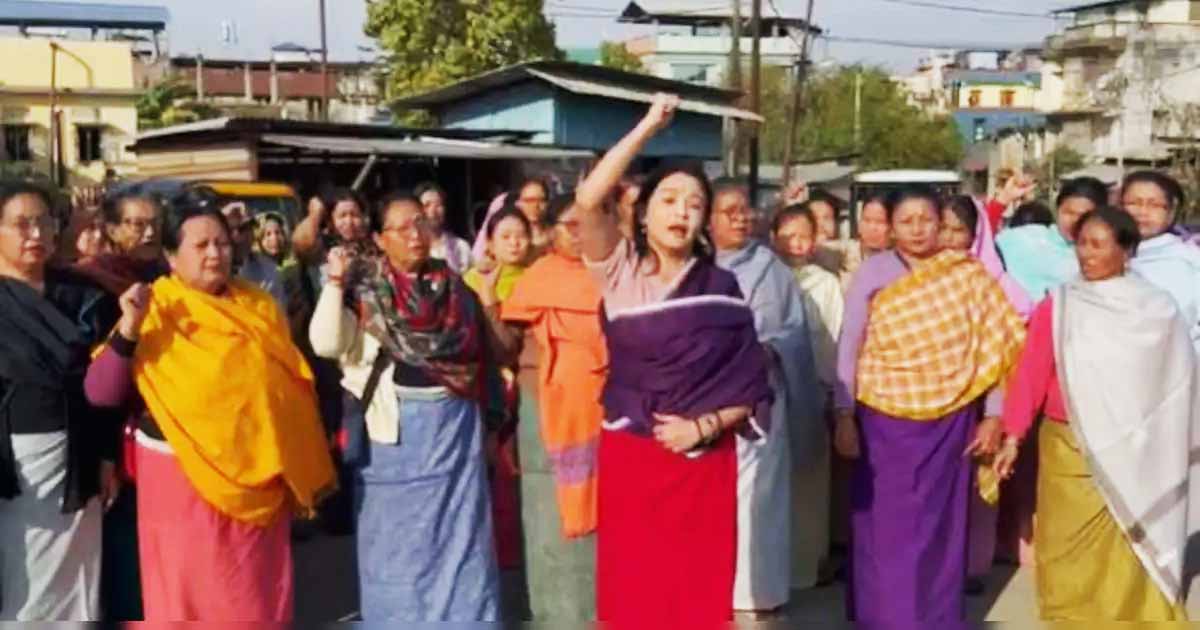 Protests Against President in Manipur