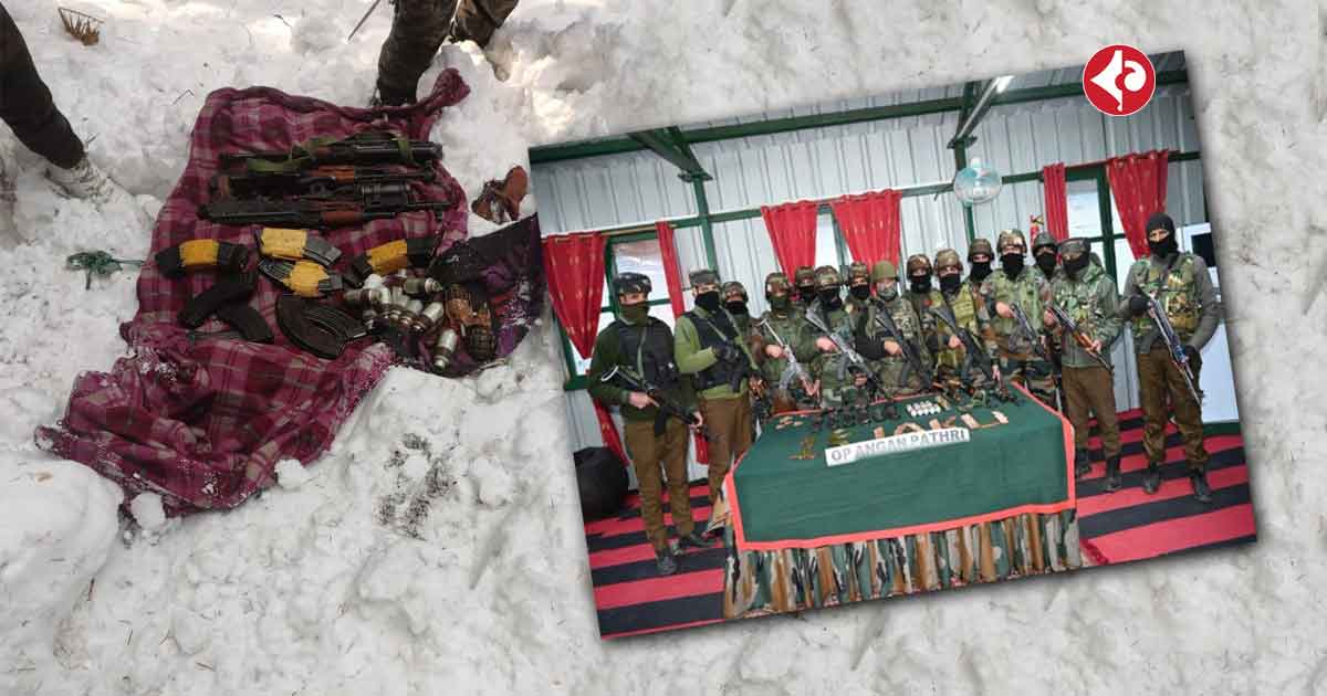 Security Forces Recover Large Cache of Arms and Ammunition in Baramulla