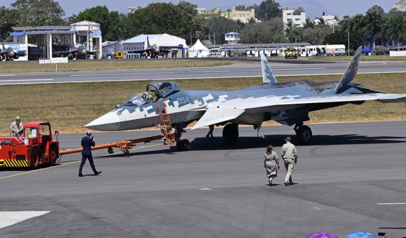 Russian Su-57E fighter jet