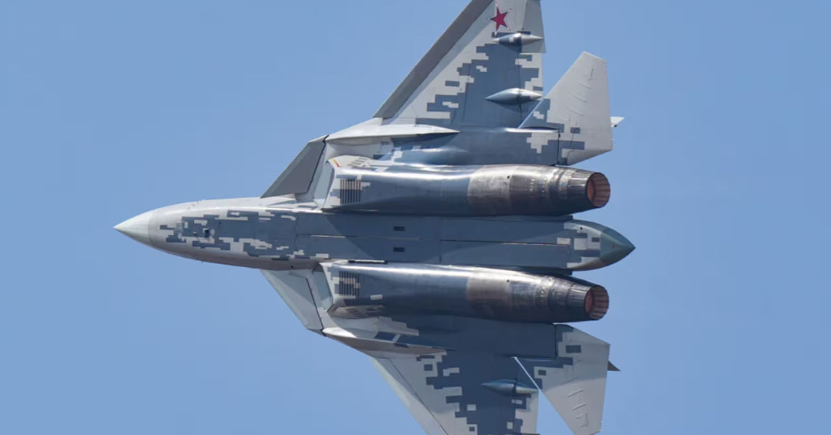 Russian Su-57E fighter jet