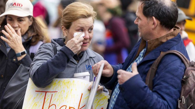 USAID Workers Leave HQ as Trump Slashes Foreign Aid by 92 Percent