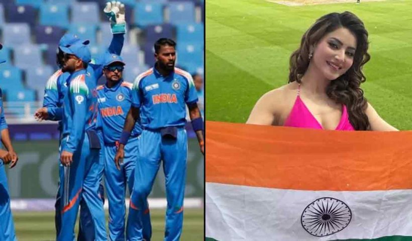 urvashi-rautela-surprise-india-vs-pakistan-cricket-match-zomato-reaction