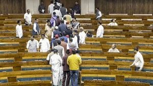 Opposition walks out during FM Nirmala Sitharaman’s Budget speech