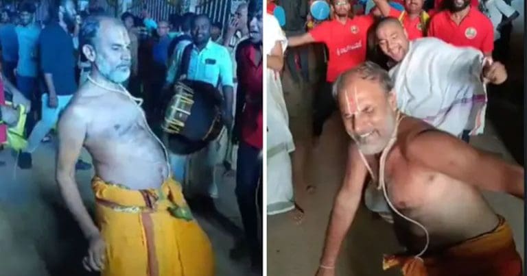 ধর্মীয় উৎসবে পুরোহিতদের ব্রেকডান্স! ভিডিয়ো ভাইরাল হতেই বিতর্কের ঝড়