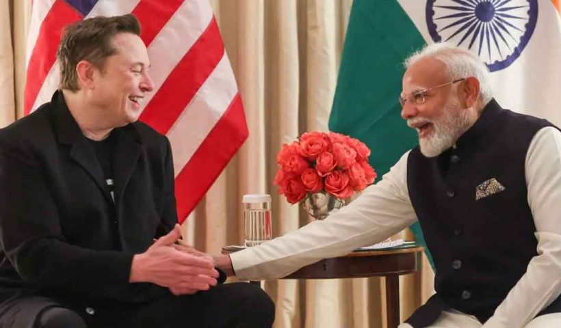 PM Modi Meets Elon Musk to Discuss Space and Technology