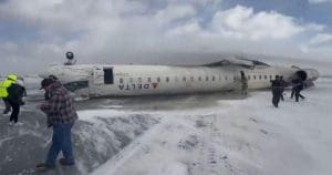 Plane With 80 Onboard Flips Upside Down At Toronto Airport