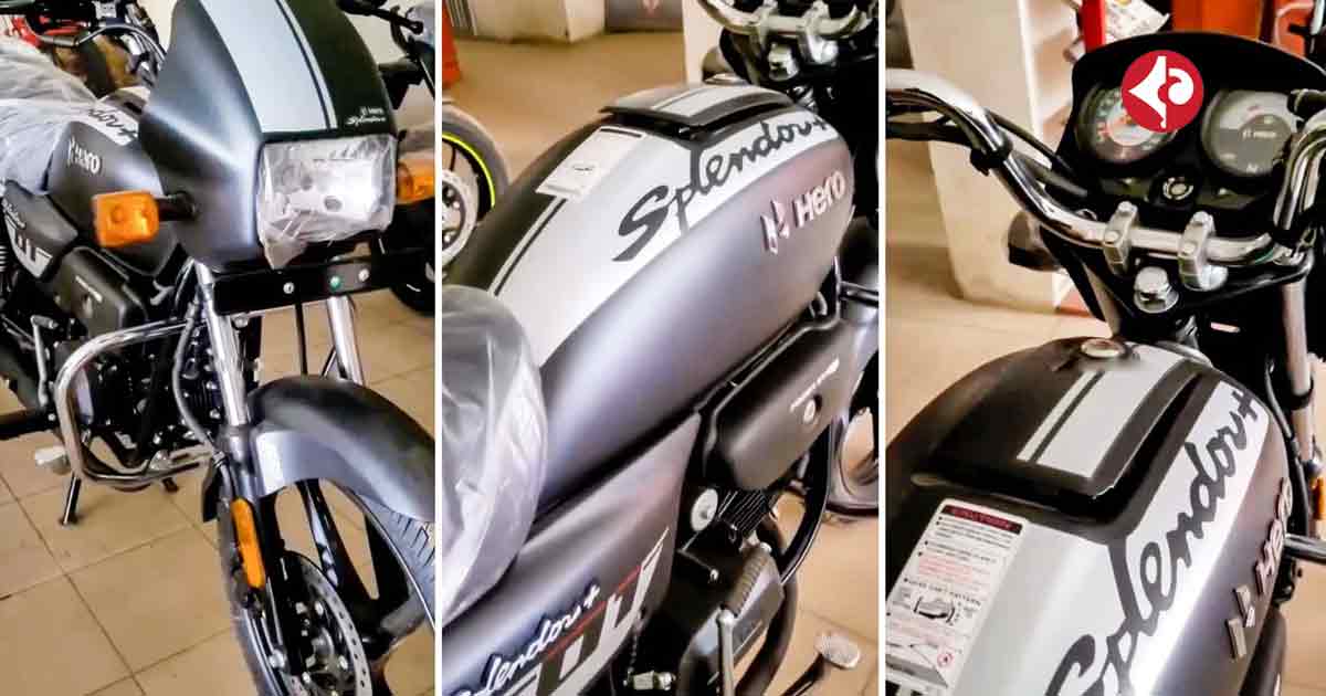 2025 Hero Splendor Plus spotted with disc brake