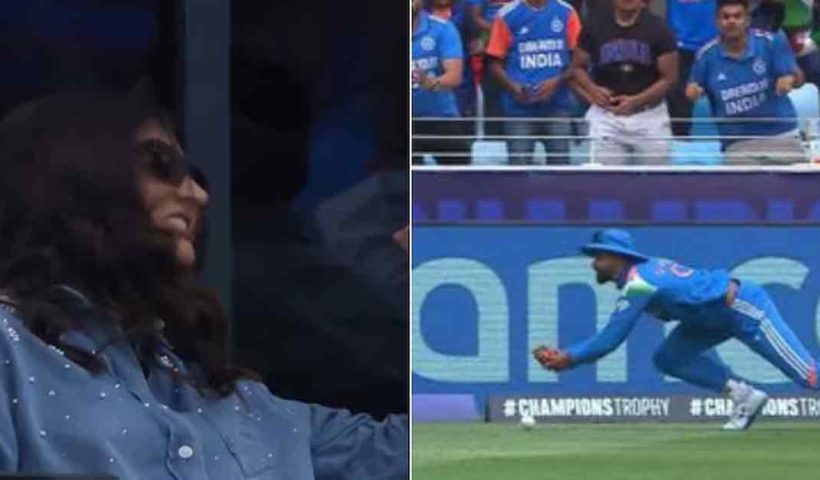 watch-anushka-sharma-reaction-shreyas-iyer-drop-catch-champions-trophy