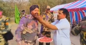 BSF celebrated Holi at Indo-Pak border in Jaisalmer
