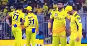 ipl-2025-khaleel-ahmed-ruturaj-gaikwad-secret-exchange-csk-mi-ball-tampering-viral-video