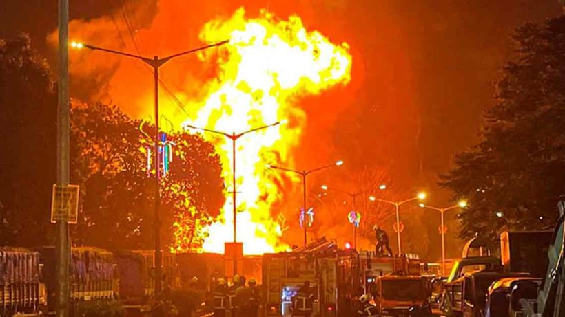 Fire in Mumbai’s Dharavi