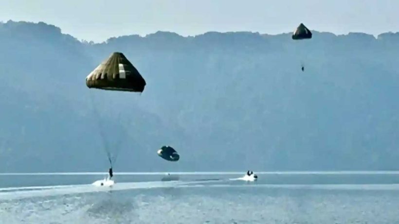 IAF Conducts Combat Training at Umiam Lake, Showcasing Aerial & Special Ops