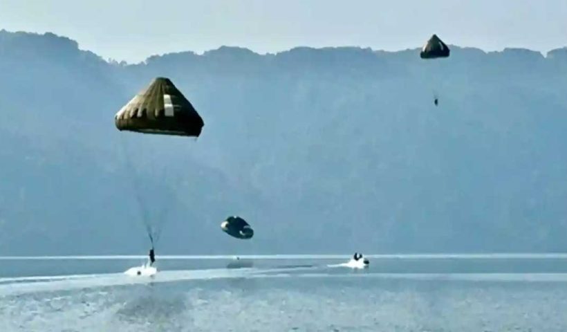 IAF Conducts Combat Training at Umiam Lake, Showcasing Aerial & Special Ops