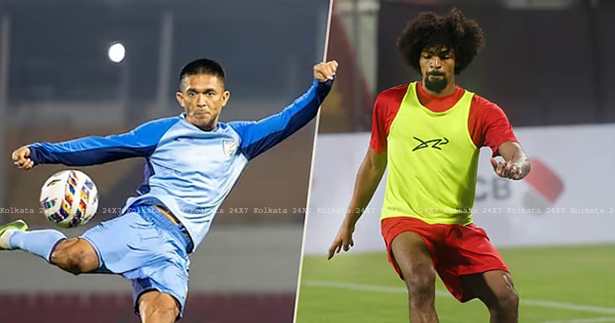 India vs Bangladesh in AFC Asian Cup 2027 Qualifiers at Shillong Sunil Chhetri vs Hamza Choudhury