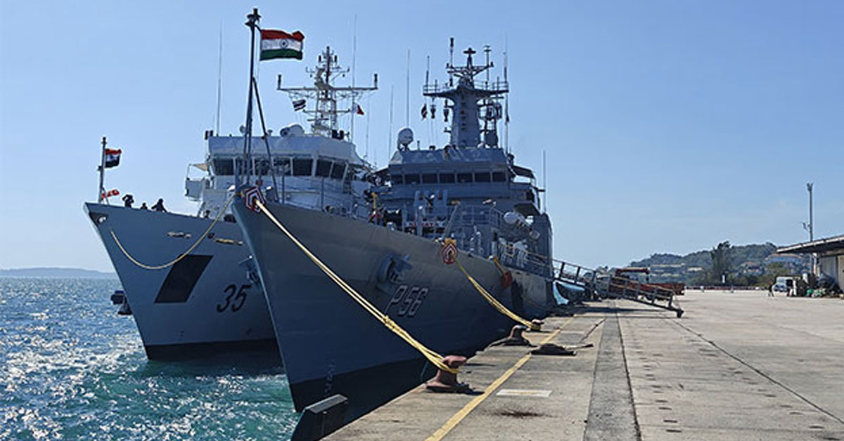 Indian Naval Ships reach Thailand