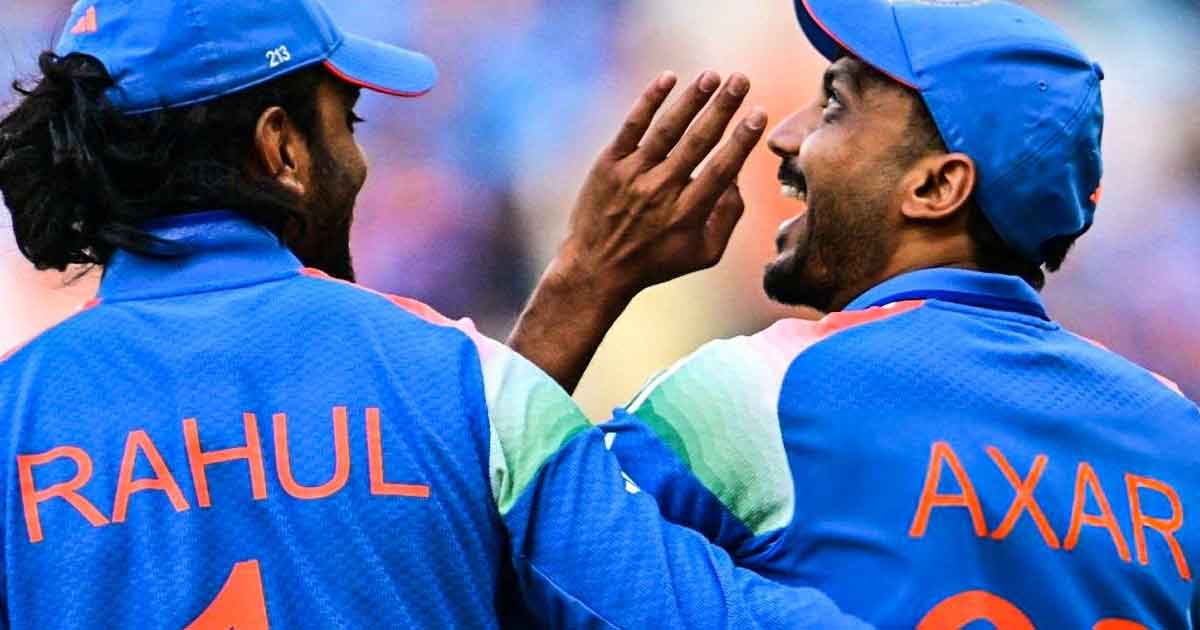 KL Rahul Congratulates Axar Patel