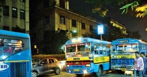 Late night bus service in Kolkata