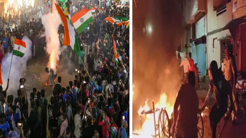 Clashes at rally in Mhow after India's win