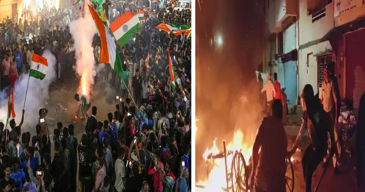 Clashes at rally in Mhow after India's win