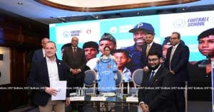 Mamata Banerjee special initiative Manchester City set up football academy with Techno India as Mou Signed