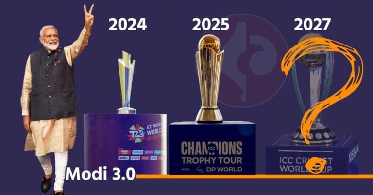 মোদীর তৃতীয় দফায় ICC-খরা কাটছে ভারতের