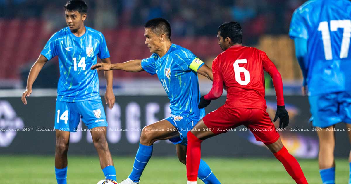 Sunil Chhetri as captain of India Football Team